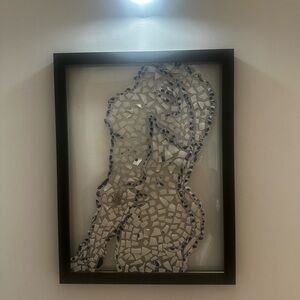 Abstract Mosaic Art in Black Frame